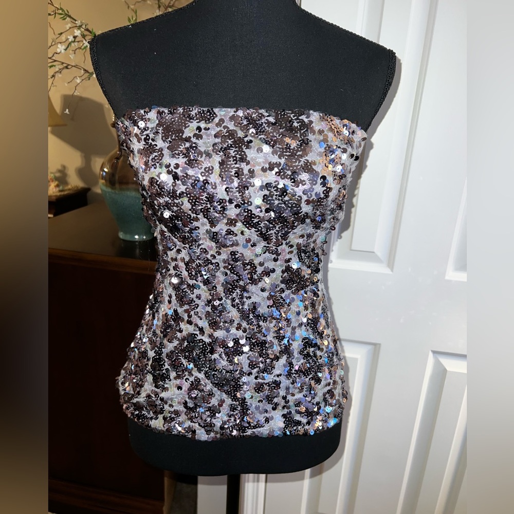 Y2K sequin tube top